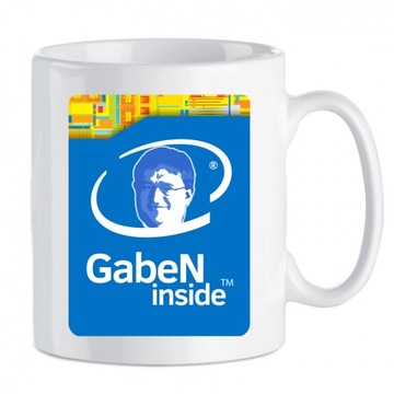 Kubek na kawę Gaben Inside Intel CS GO AMD