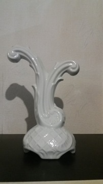Świecznik dwuramienny porcelanowy porcelana Ćmieló