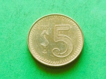 MEKSYK 5 Pesos 1985 