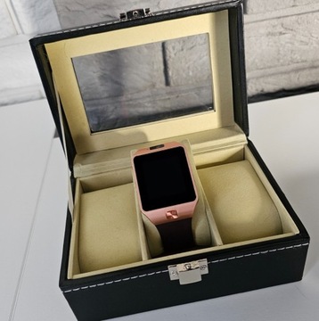 Smartwatch do rozmów SIM karta smart złoty gold