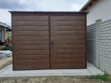 Garaż blaszany drewnopodobny 3x5