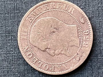 5 Centimes 1856r A-Napoleon III. Francja