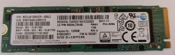 Nowy Dysk SSD Samsung 128gb m.2 mzvlw128hegr-000l2