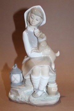 Figurka dziewczynka z psem Lladro nr 318 FiaF