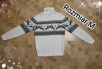 Sweter męski rozmiar M świąteczny 