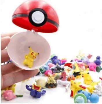 Pokeball + 24 Figurki Pokemon Go Figurek PL