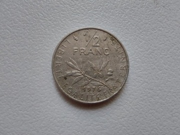 1/2 Pół franka 1976 Francja