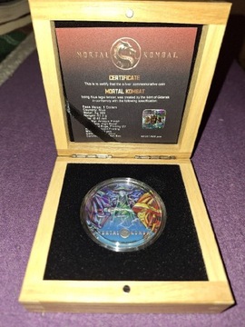 Srebrna moneta 5$ Mortal Kombat 2 oz Ag 999 UNIKAT