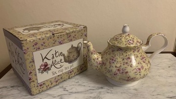 Porcelanowy dzbanek do herbaty Kate Alice Yellow