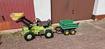 traktorek koparka Rolly Toys MB Trac + przyczepka wywrotka