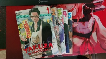 Manga Yakuza w fartuszku 1-5 + Zakładka
