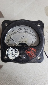 Amperomierz prądu stałego 500mA ZSSR