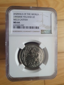 1995r 2zł SUM - Mennicza Grading NGC MS66