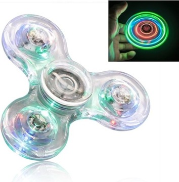 Fidget Spinner Premium  LED Świecący 