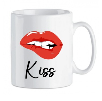 Kubek na kawę na walentynki kiss