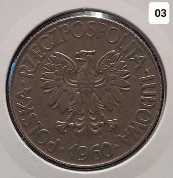 10zł złotych 1960r. Kościuszko. 