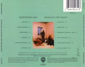 FLEETWOOD MAC -  TANGO IN THE NIGHT  CD