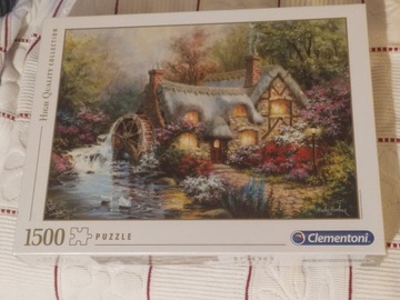 Puzzle Dom z młynem Clementoni 31812 1500 szt.nowe
