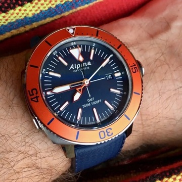 Alpina Seastrong Diver  GMT  Nowy!  Nie Omaga 