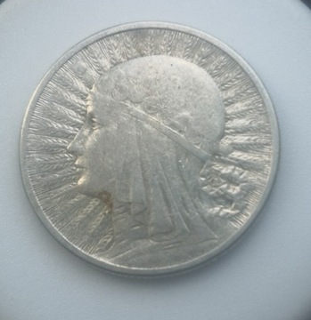 Moneta 2 zł 1934r głowa kobiety ,srebro,znak menniczy, oryginał, rzadka 