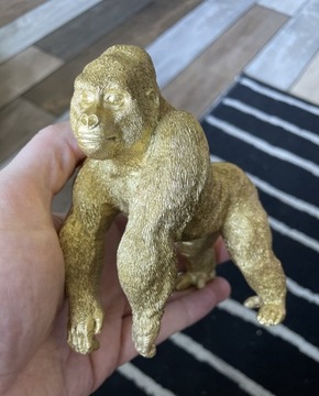 Unikat figurka złoty King Kong 13cm x 12cm