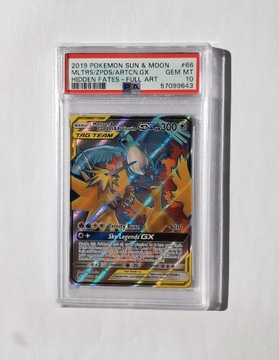 PSA 10 Pokemon Moltres & Zapdos & Articuno GX