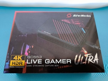 Rejestrator AverMedia Live Gamer Ultra GC553 4K HDR H.265/HEVC