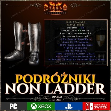 Diablo 2 Resurrected Podróżniki War Traveler D2R