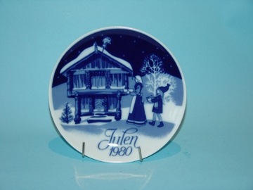 Świąteczny talerzyk PORSGRUND Christmas Plate 1980