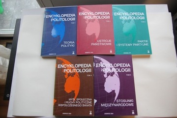 Encyklopedia politologii 5 tomów  BDB real foto