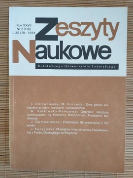 Zeszyty Naukowe KUL, R. XXVII, nr 2, 1984