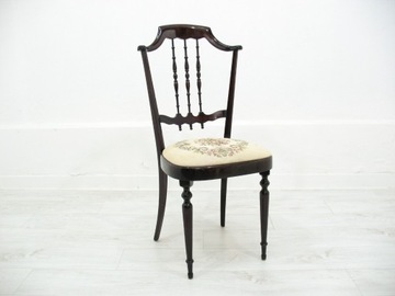 Kamerdyner, włoskie krzesło z wieszakiem lata 70.