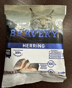 Bravery HERRING ADULT CAT próbki 840g