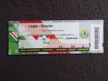 LEGIA WARSZAWA - GROCLIN GRODZISK WIOSNA 2003