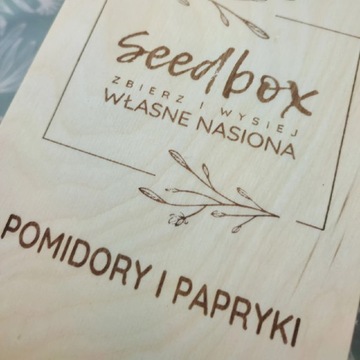 Seedbox POMIDORY I PAPRYKI  skrzynka na nasiona 