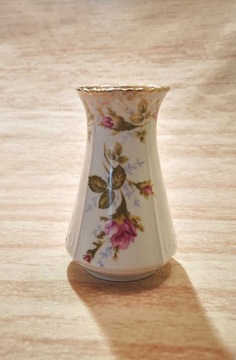 Porcelana Chodzież wazon w róże 11 cm vintage 48