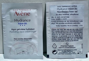 Avene Hydrance Aqua-Gel krem-żel nawilżający 2 ml