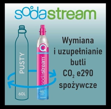 Sodastream butle CO2 pełne.