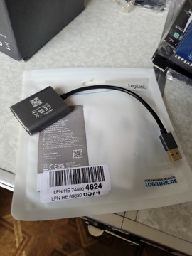 Adapter LogiLink USB 3.0 - DVI Nowy