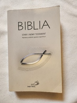 Biblia Stary i Nowy Testament Pismo Święte 