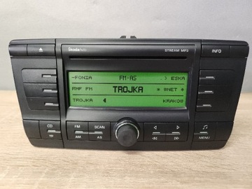 Radio samochodowe Skoda STEAM MP3 AUX Octavia 2 z kodem