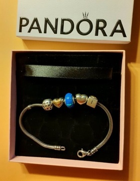 Pandora bransoletka i 5 charms