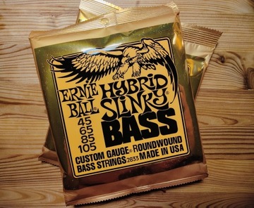 Struny do basu Ernie Ball Slinky Bass 45-105 NOWE