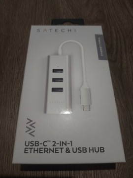 Satechi usb-c 2-in-1 enthernet & usb hub