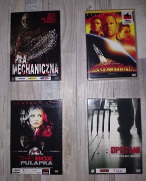 Zestaw 4 Filmów DVD Nowe W Folii