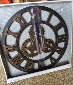 Nowy zegar ścienny loft retro industrial 50cm
