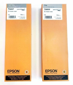 Tusz EPSON T8007 DARK GRAY/T8009 GRAY