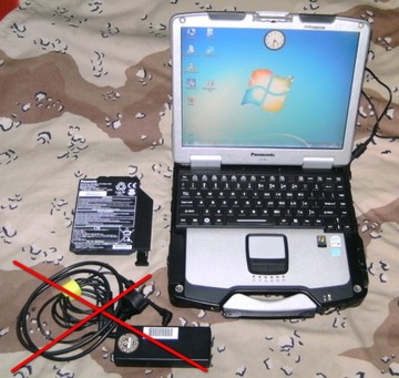 Panasonic Toughbook CF-30 Win. 7 2/160 GB stan db