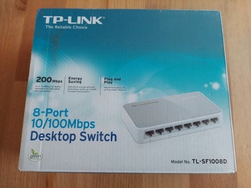 TP-LINK  TL-SF1008D  8-Port  10/100Mbps   NOWY