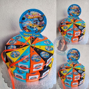 Tort z papieru Hot wheels